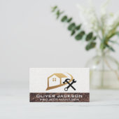 Carte De Visite Logo de propriété | Outils de construction (Debout devant)