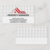 Carte De Visite Logo de propriétés | Immobilier (Devant / Derrière)