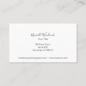 Carte De Visite Logo De Queen Bee Et Crown Laurel (Dos)