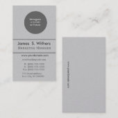Carte De Visite Logo de rebranding professionnel en haut (Devant / Derrière)