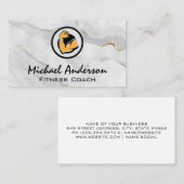 Carte De Visite Logo de remise en forme Flexing Arm (Devant / Derrière)