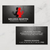 Carte De Visite Logo de remise en forme | Séances de formation (Devant / Derrière)