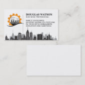 Carte De Visite Logo de rénovation de constructeur | Ville | Col b (Devant / Derrière)