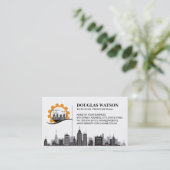 Carte De Visite Logo de rénovation de constructeur | Ville | Col b (Debout devant)