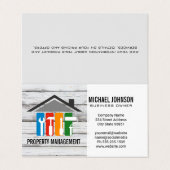 Carte De Visite Logo de réparation à domicile | Entrepreneur génér (Extérieur déplié)