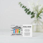 Carte De Visite Logo de réparation à domicile | Entrepreneur génér (Debout devant)