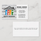 Carte De Visite Logo de réparation à domicile | Entrepreneur génér (Devant / Derrière)