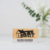 Carte De Visite Logo de réparation à domicile | Mur en briques | B (Debout devant)