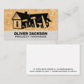 Carte De Visite Logo de réparation à domicile | Mur en briques | B (Devant / Derrière)