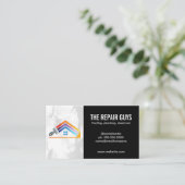 Carte De Visite Logo de réparation à domicile | Réparateur de maté (Debout devant)