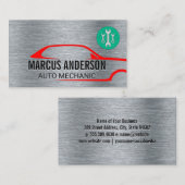 Carte De Visite Logo de réparation automatique | Arrière - plan en (Devant / Derrière)