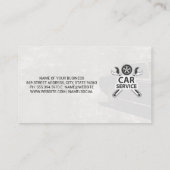 Carte De Visite Logo de réparation automatique | Icône Wrench | Pe (Dos)