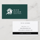 Carte De Visite Logo de réparation de maison moderne (Devant / Derrière)