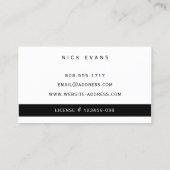 Carte De Visite Logo de réparation de maison moderne (Dos)