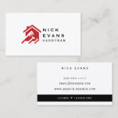 Carte De Visite Logo de réparation de maison moderne (Devant / Derrière)