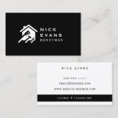 Carte De Visite Logo de réparation de maison moderne (Devant / Derrière)