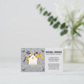 Carte De Visite Logo de réparation de maison | Vis en acier et mét (Debout devant)