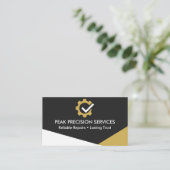 Carte De Visite Logo de réparation de service professionnel de méc (Debout devant)