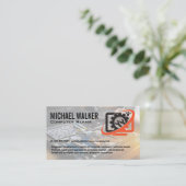 Carte De Visite Logo de réparation informatique | Travail de techn (Debout devant)