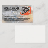 Carte De Visite Logo de réparation informatique | Travail de techn (Devant / Derrière)