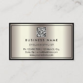 Carte De Visite Logo de restaurant de Cuisine de CODE QR personnal (Dos)