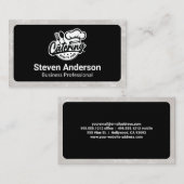 Carte De Visite Logo de restauration | Restaurant (Devant / Derrière)