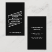 Carte De Visite Logo de ruban Dessin Dessin Croquis (Devant / Derrière)