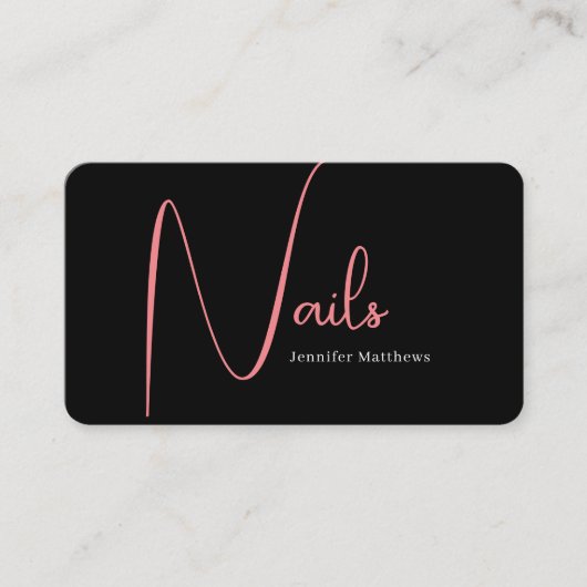 Carte De Visite Logo de script qr code (Devant)