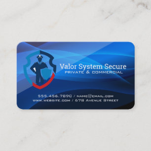Carte De Visite Logo de sécurité Agence de protection
