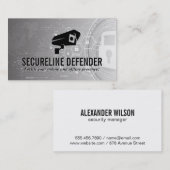 Carte De Visite Logo de sécurité | Cyber Tech Lock Arrière - plan (Devant / Derrière)