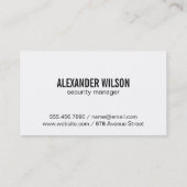 Carte De Visite Logo de sécurité | Cyber Tech Lock Arrière - plan (Dos)