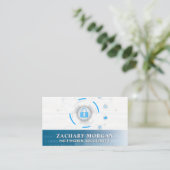 Carte De Visite Logo de sécurité de la base de données réseau (Debout devant)