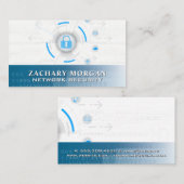 Carte De Visite Logo de sécurité de la base de données réseau (Devant / Derrière)