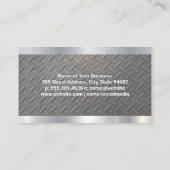 Carte De Visite Logo de semi-camion | Acier métallique (Dos)