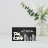 Carte De Visite Logo de semi-camion | Bâtiment (Debout devant)