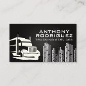 Carte De Visite Logo de semi-camion | Bâtiment (Devant)