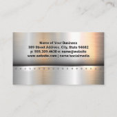 Carte De Visite Logo de semi-camion | Brossé métallique (Dos)