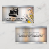 Carte De Visite Logo de semi-camion | Outils matériels (Devant / Derrière)