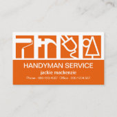 Carte De Visite Logo de service de constructeurs époustouflant Con (Devant)