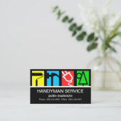 Carte De Visite Logo de service de constructeurs époustouflants (Debout devant)