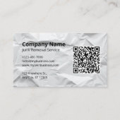 Carte De Visite Logo de service de déblaiement de déchets (Devant)