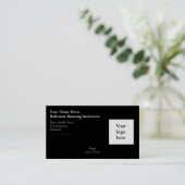 Carte De Visite Logo de slogan pour professeur de danse de salon (Debout devant)