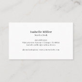 Carte De Visite Logo de société de code QR moderne (Dos)