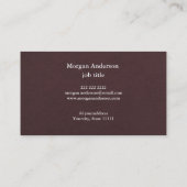 Carte De Visite Logo de société de code QR professionnel moderne n (Dos)