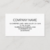 Carte De Visite Logo de société moderne à cercle de code QR (Dos)