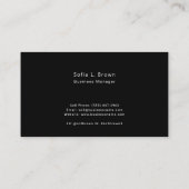 Carte De Visite Logo de société professionnelle (Dos)