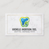 Carte De Visite Logo de soins dentaires | Dentaire (Devant)