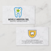 Carte De Visite Logo de soins dentaires pour dents (Devant / Derrière)