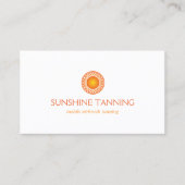 CARTE DE VISITE LOGO DE SOLEIL ORANGE MODERNE (Devant)