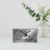 Carte De Visite Logo de soudure | Métal | Rivets (Debout devant)